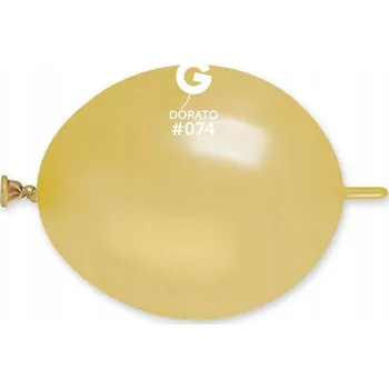 Balónek LATEXOVÉ BALÓNKY 16 cm GLM6 - METALICKÉ ZLATÉ DORATO 100 ks PRO GIRLANDY