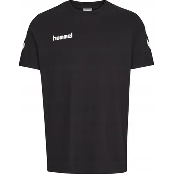Chlapecké tričko Dětské bavlna tričko Hummel černé barvy, velikost 164