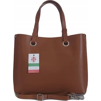 Kabelka Vera Pelle kabelka z pravé kůže hnědá