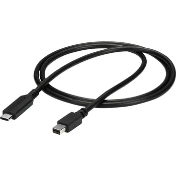 Kabel do PC StarTech.com 1m / 3.3ft USB-C to Mini DisplayPort Cable - 4K 60Hz - Black - USB 3.1 Type C to mDP Adapter (CDP2MDPMM1MB) - kabel video adaptéru - USB-C do Mini DisplayPort - 1 m