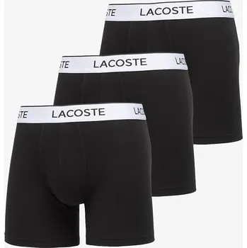 Pánská móda Boxerky LACOSTE Boxer Brief 3-Pack Black S
