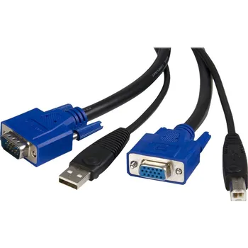 Kabel do PC STARTECH 6 ft 2-in-1 USB KVM Cable