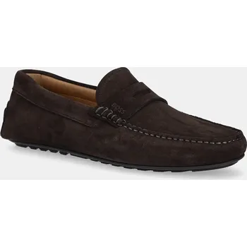 Dámské mokasíny Semišové mokasíny BOSS Noel 50541750.201 hnědá 89X, EUR 44