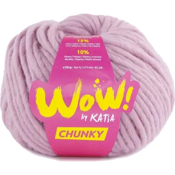 Příze Katia Wow Chunky 57 Rose Pletací příze