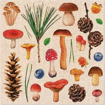 Papírový ubrousek Ubrousky PAW Dekor We Care (20ks) Woodland Whimsy