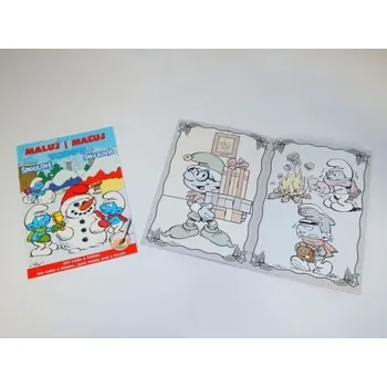 omalovánky Maluj vodou Šmoulové zimní