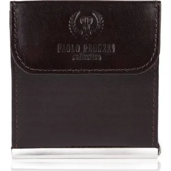 Peněženka Paolo Peruzzi pouzdro na bankovky z pravé kůže hnědé - muž