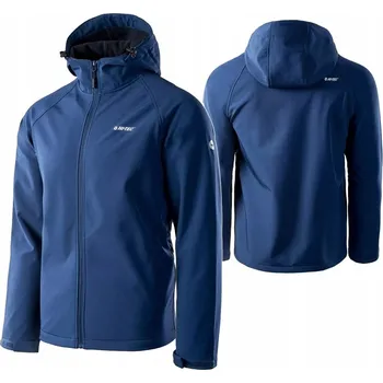 Pánská softshellová bunda Pánská nepromokavá prodyšná bunda Hi-Tec Softshell Neti II Blue L