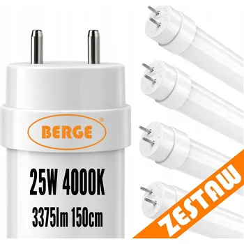 LED trubice 4x LED trubice 150cm T8 25W 3375lm 4000K - neutrální bílá