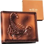 Always Wild hnědá pánská peněženka s vyobrazením štíra A269 N724-VRS Velikost: ONE SIZE