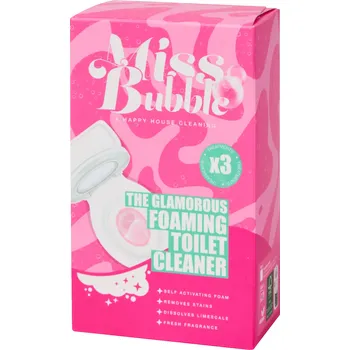 WC čistič Miss Bubble Pěnivý čistič toalety 3x 100 g