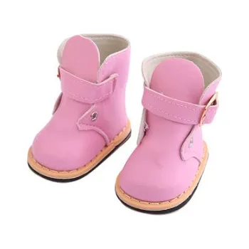 Doplněk pro panenku Koženkové botičky pro American girl a Baby Born 43-45 cm Barvy: světle růžová
