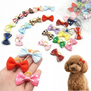 Kosmetika pro psa 20x OZDOBNÉ SPONKY PRO PSY MAŠLIČKY GUMIČKY PRO PSY YORK SHIH TZU