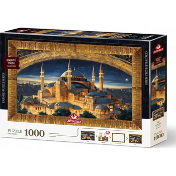 Puzzle ART PUZZLE Puzzle s rámem a lepidlem 3v1 Hagia Sophia 1000 dílků