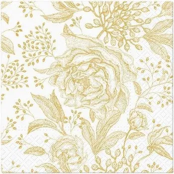 Papírový ubrousek Ubrousky PAW Dekor L (20ks) Rose Peonies