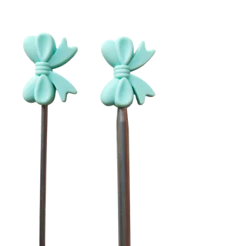 Jehlice Annie's Knit Zarážky na jehlice – mašle Barva: mátová