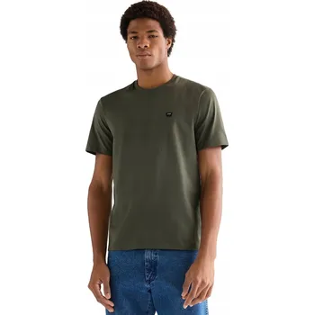 Pánské tričko Tričko Wrangler SIGN OFF TEE 112378011 Deep Depths 4XL