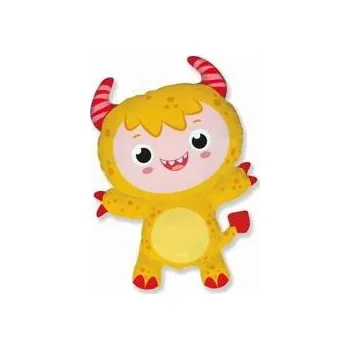 Balónek Fóliový balónek 86 cm - Malá žlutá příšerka - 1 kus FLEXMETAL