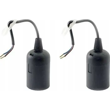 Objímka na žárovku Opravka stavební montážní objímka patice žárovky E27 s kabelem a závěsem