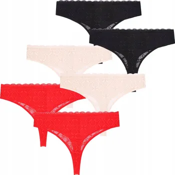 Kalhotky 3x Tanga Dámské Krajkové Kalhotky Klasické Sexy Komplet MORAJ M