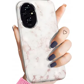 Pouzdro na mobilní telefon Zadní Kryt Hello Case pro Honor 200, bílý