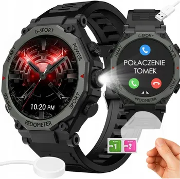 Hodinky Chytré Hodinky s Bluetooth hovory, pulzující kroky, sportovní LED PL PRO