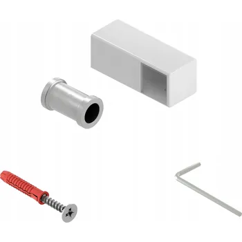 Držák madla schodiště pro profil 25x25 mm pravý koncový bílý Faro KP