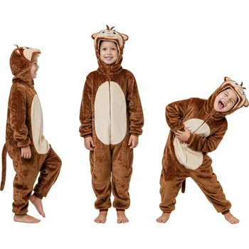 Karnevalový kostým Dětský Kostým opice (overal s kapucí ), vel 92/104 cm