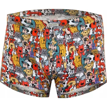 Boxerky Pánské boxerky Funny BM10 vzor Psi bavlněné M