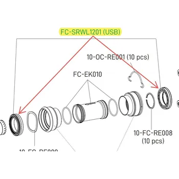 Sport Ložisko pro kliky Campagnolo Super Record WRL USB CERAMIC (2ks)