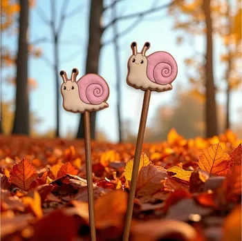 Nástroj na niť a příze Annie's Knit Zarážky na jehlice – růžový šnek