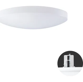 Koupelnové svítidlo OSMONT SAG68177 SAGITA V1 stropní/nástěnné plastové polovestavné svítidlo bílá IP44 3000 K 14W LED DALI