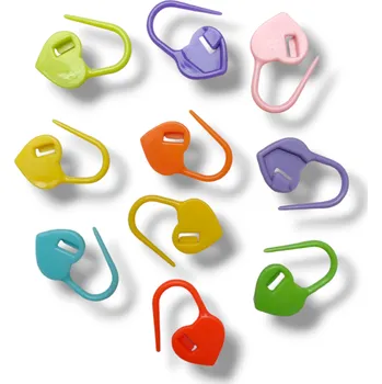 Nástroj na niť a příze Annie's Knit Značkovač zavírací srdíčko (10 ks)