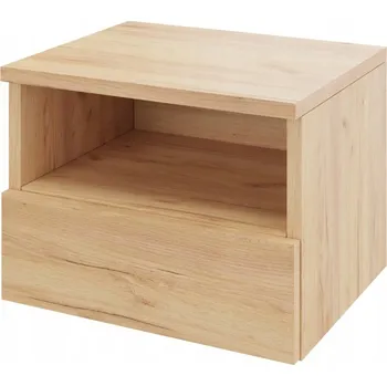 Noční stolek Nástěnný Noční stolek , šuplík a police na zacvaknutí, šířka 40 cm