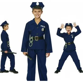 Karnevalový kostým Kostým Policista GoDan vel. 12