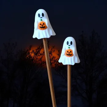 Nástroj na niť a příze Annie's Knit Zarážky na jehlice – 3D pumpkin ghost