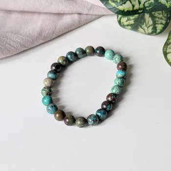 Krejčovské nůžky Annie's Knit Náramek z minerálů –⁠⁠⁠⁠⁠⁠ chryzokol