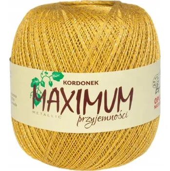 Příze Háčkovací Příze Maximum metalic žlutý se zlatou nití Opus 1726-G
