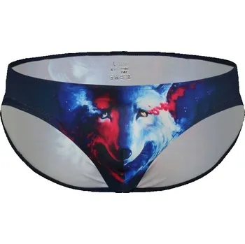 Slipy Pánské slipy s potiskem vlka - XXL