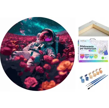 Obraz Malování podle čísel 40x40 na kulatém rámu Twoje Hobby