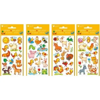 Velikonoční dekorace Velikonoční obtisky na vajíčka 7903 vodové 19x9cm domácí zvířátka