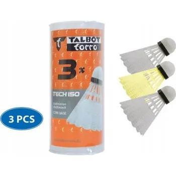 Míčový sport Míčky na badminton 3 ks TALBOT TORRO KORKOVÉ