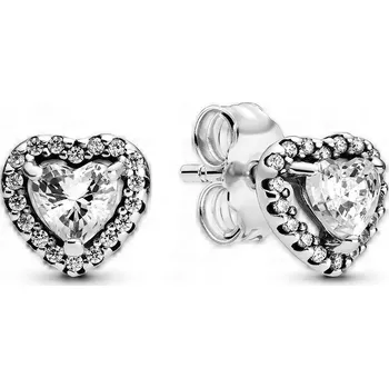 Náušnice Pandora Romantické Náušnice se srdíčky 298427C01