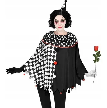 Dámské pončo PONČO KLAUN HARLEKÝN