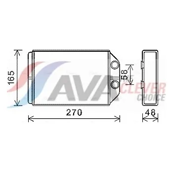 Výměník tepla, vnitřní vytápění, AIA6393