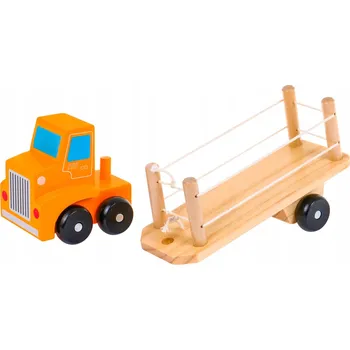 Dřevěná hračka Vzdělávací Dřevěný Náklaďák s Stavebnice pro Děti