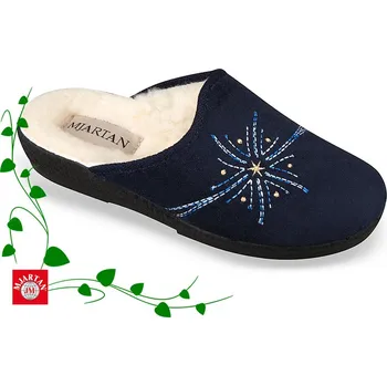 Dámské pantofle Dámská domácí obuv pantofel Mjartan (8057-T37-90 s kožíškem)