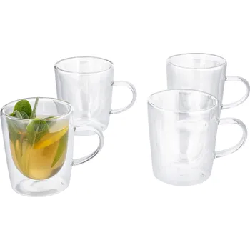 Sklenice SILVERCREST® Termo sklenice (skleněné hrnky na čaj, 4 kusy)