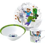 Stor Keramická 3dílná souprava - Minecraft (4+)