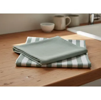Utěrka Kuchyňská bavlněná utěrka SIGRID zelená 50x70 cm 100% bavlna MyBestHome cena za 2 kusy Cena za 2 kusy v balení